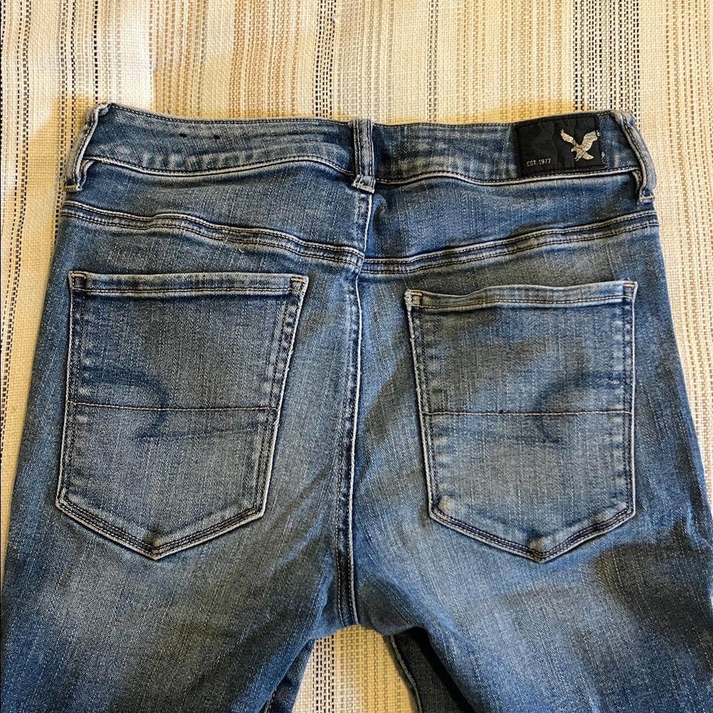 American Eagle Outfitters High Rise Dark Blue Jeans